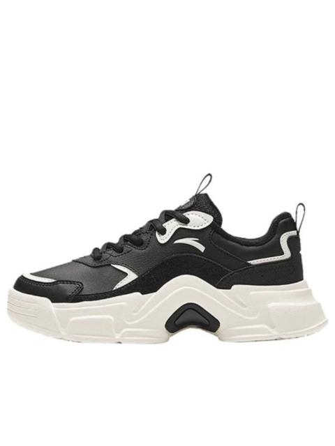 (WMNS) ANTA Platform Leather 'White Black' 922328816-6