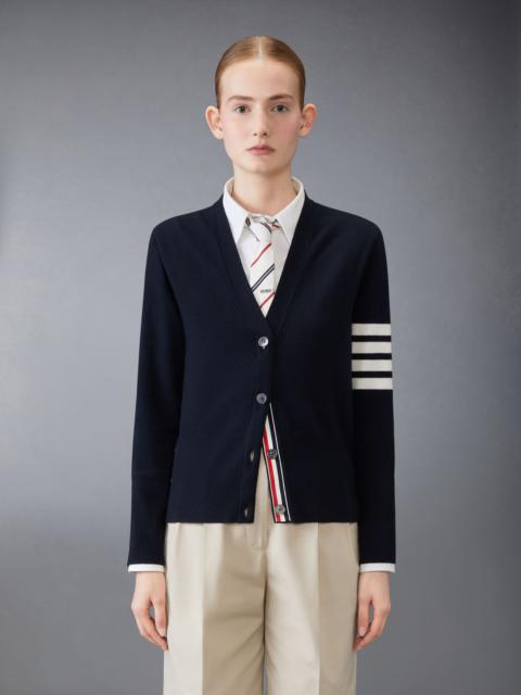 Mr. & Mrs. Gingerbread Merino Wool 4-Bar V Neck Cardigan