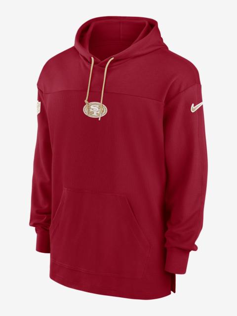 San Francisco 49ers Sideline Jersey Men's Nike Dri-FIT NFL Pullover Hoodie