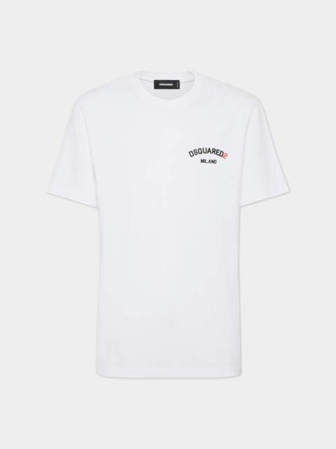 REGULAR FIT RUBBER LOGO T-SHIRT