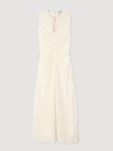 LACE KEYHOLE MAXI DRESS
