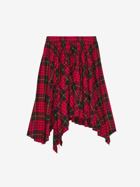 MacQueen' Tartan Asymmetric Skirt