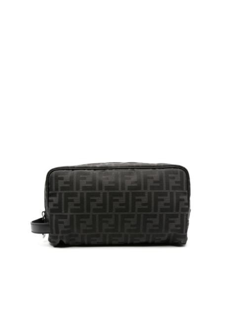 FF-motif zipped wash bag