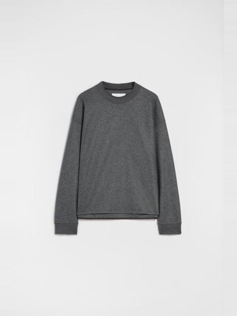 Wool Melton Crew-Neck Sweatshirt