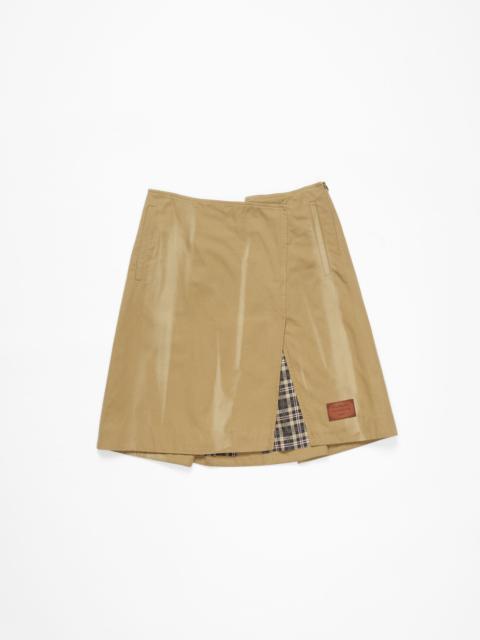 Twill skirt - Faded ochre