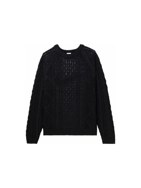 Nike Cable Knit L/S Sweater (US Sizing) Black