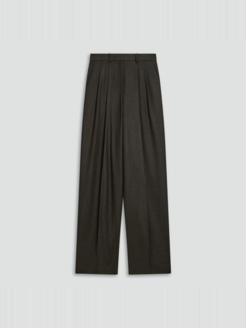 Double Pleat Pant, 33'' in Sleek Flannel