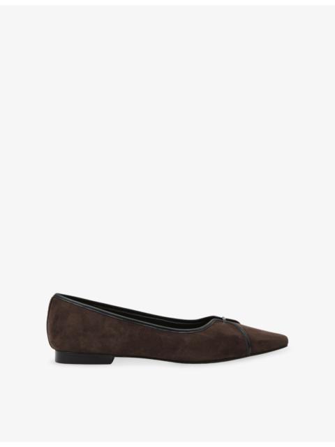 Evelyn Suede Ballet Flats