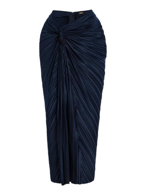Sonoma Plisse Maxi Skirt blue