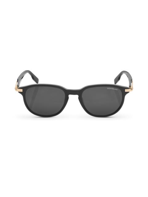 Squared Sunglasses with Black Colored Acetate Frame