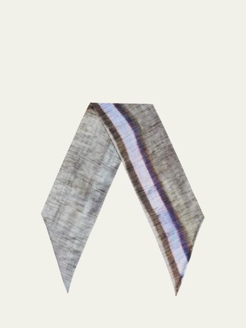 Men's Cotton Stripe Neck Scarf