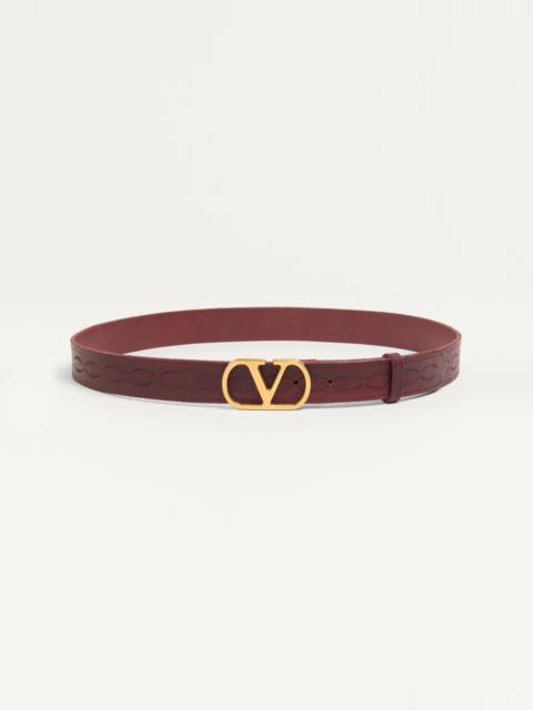 VLOGO SIGNATURE CALFSKIN BELT 30 MM