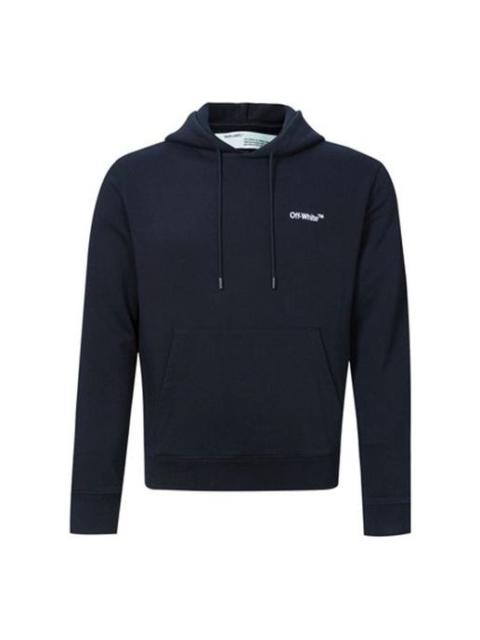 Off-White Logo Embroidered Black Ordinary Version 'Black White' OMBB034E181920011000