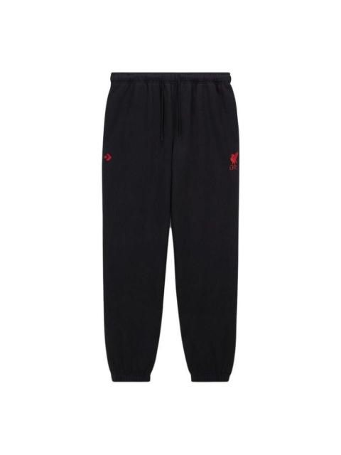 (WMNS) Converse x LFC Knit Loose-Fit Pants 'Black' 10026266-A01