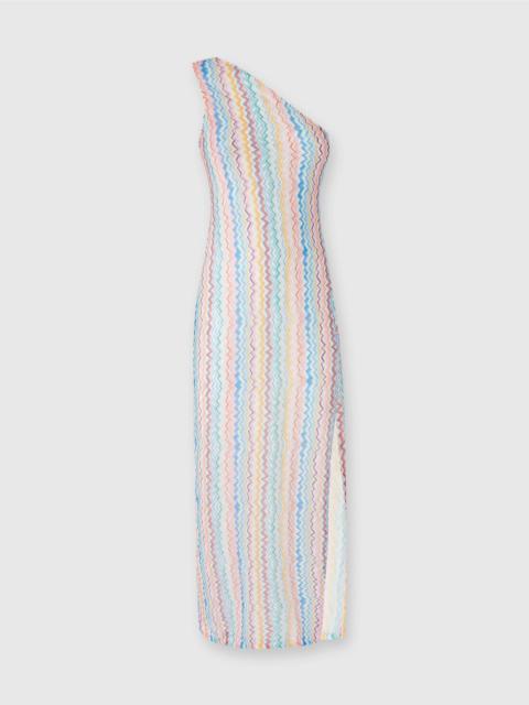 Long one-shoulder cover-up