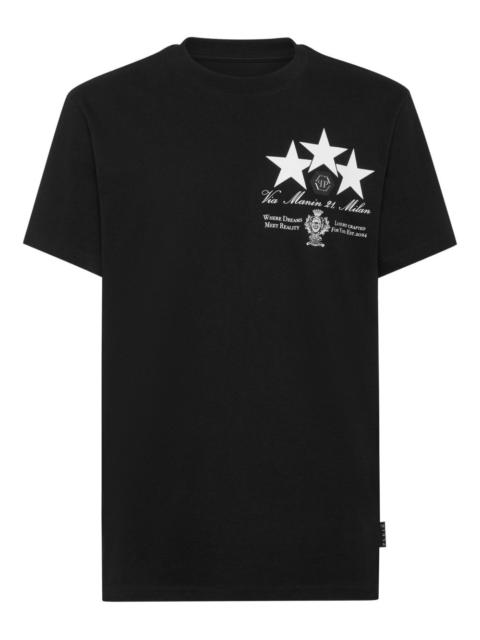 star-print T-shirt