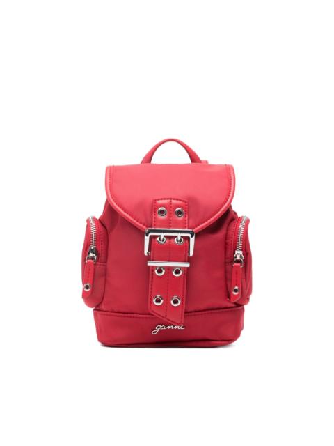 buckle-detail backpack