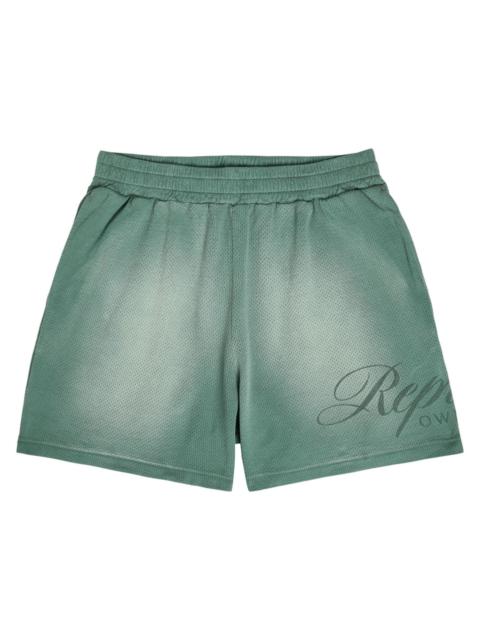 Represent Owners Club Script Cotton-mesh Shorts