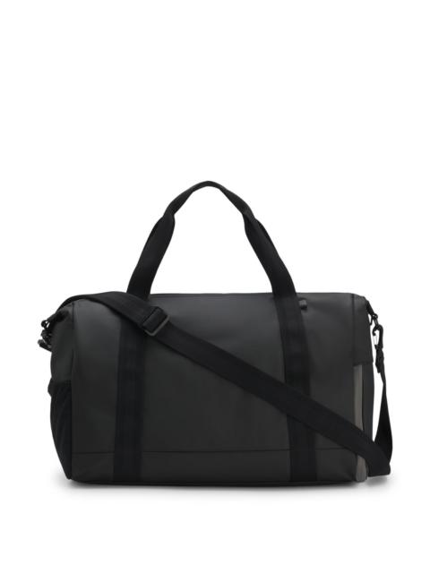 REFLECTIVE-DETAIL HOLDALL IN FAUX LEATHER
