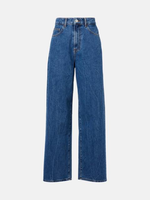 High-rise wide-leg jeans