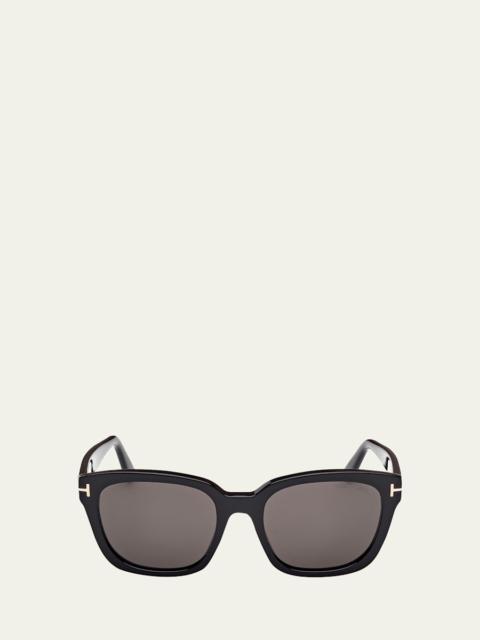 Haylay Acetate Rectangle Sunglasses