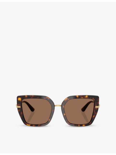 DG4474 Cat-Eye Tortoiseshell Acetate Sunglasses