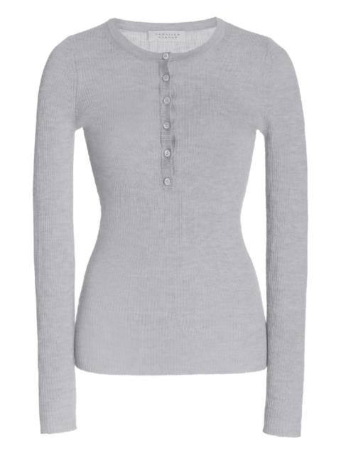 Julian ribbed Henley T-shirt