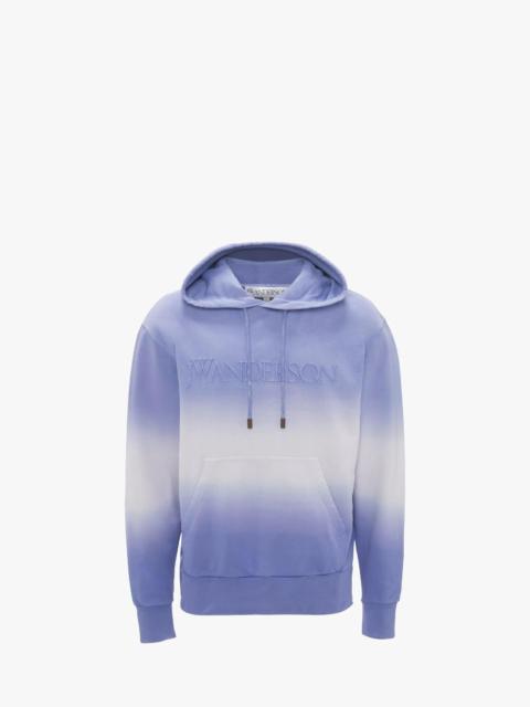 GRADIENT HOODIE WITH LOGO EMBROIDERED