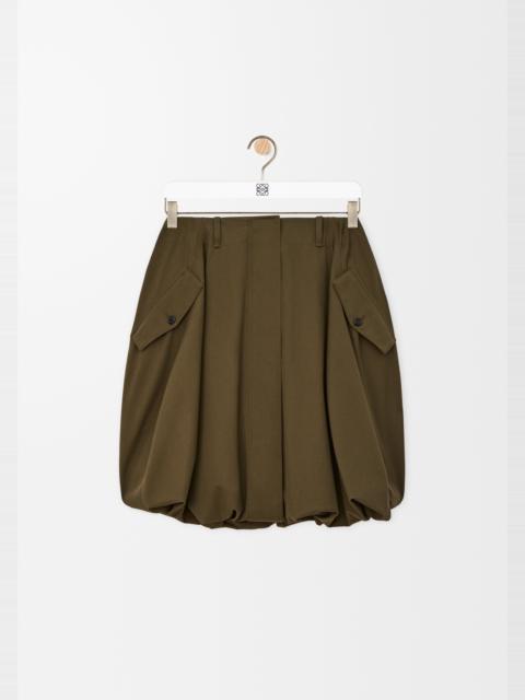 Skirt in cotton and silk