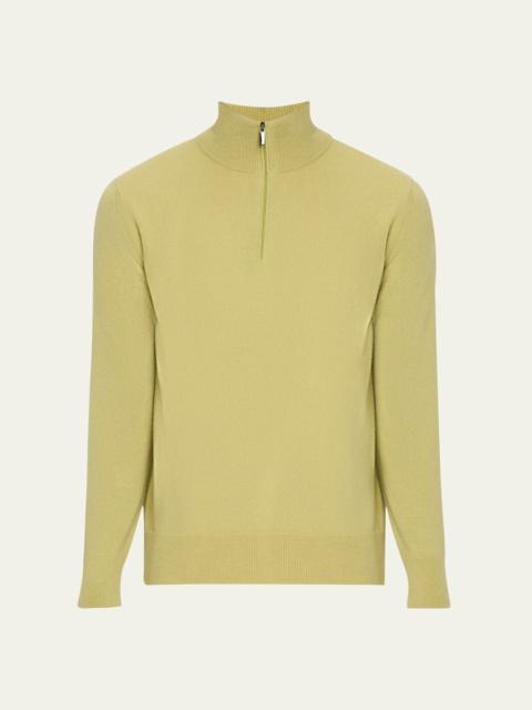 Men's Cashmere Half-Zip Sweater