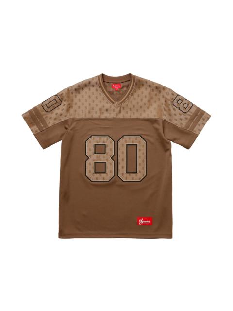Supreme Monogram Football Jersey Brown