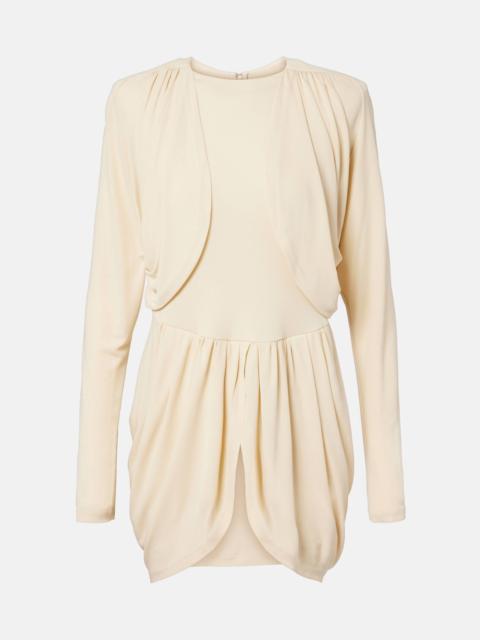 Niamae draped minidress