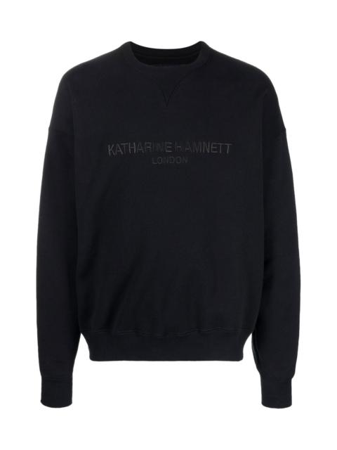 EMBROIDERED-LOGO COTTON SWEATSHIRT