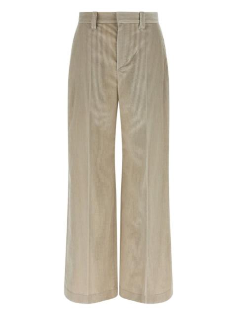 pleated corduroy trousers