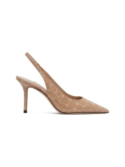 Beige Love Sling Back 85 Heels