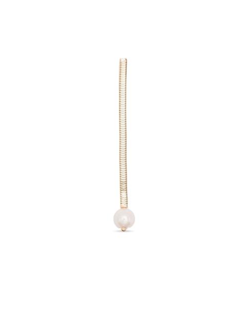 Aurea gold-plated pearl earrings