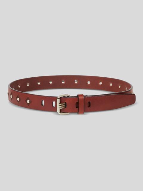 LEATHER BELT WITH STUDS