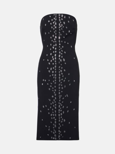 Rhinestone-embellished midi dress