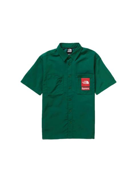 Supreme The North Face Trekking S/S Shirt Dark Green