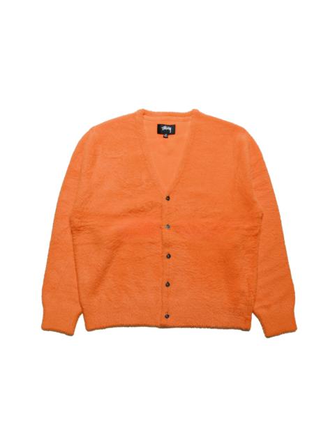 Stüssy Shaggy Cardigan Red Orange