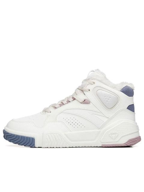 (WMNS) ANTA High-Top Skateboard Sneakers 'White Grey Flame' 122248990R-1