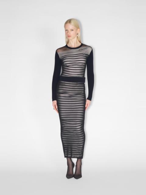 THE BI-MATERIAL MARINIÈRE SKIRT