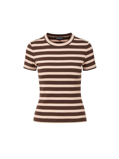PRUITT STRIPED RIBBED T-SHIRT