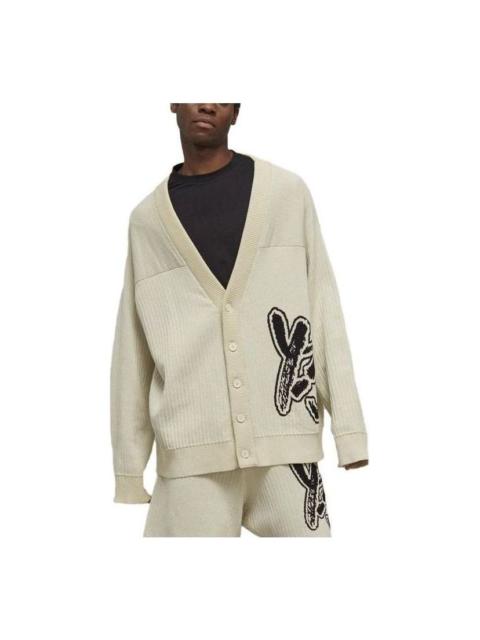 adidas Y-3 Logo Knit Cardigan 'Off White' IA3110