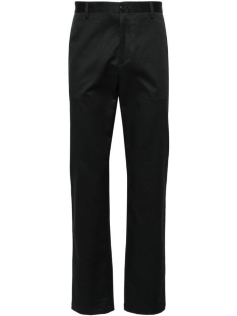 slim-cut trousers