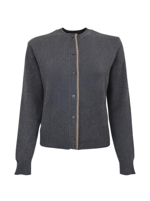 buttoned-front cardigan