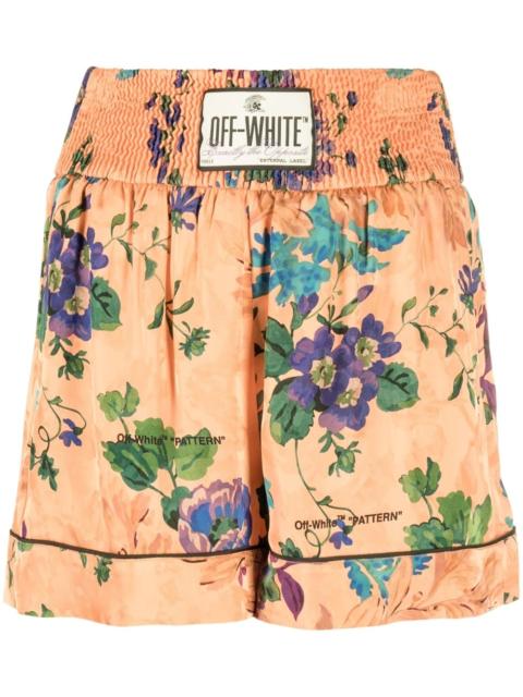 floral-print shorts