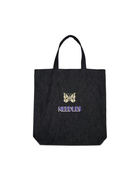 logo-print tote bag