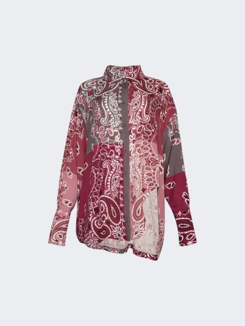 Bandana Shirt Grey And Mauve