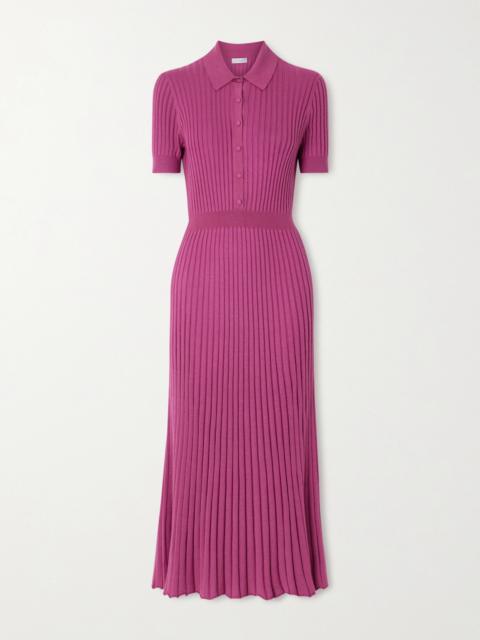 Amor Ribbed Cashmere And Silk-blend Midi Dress